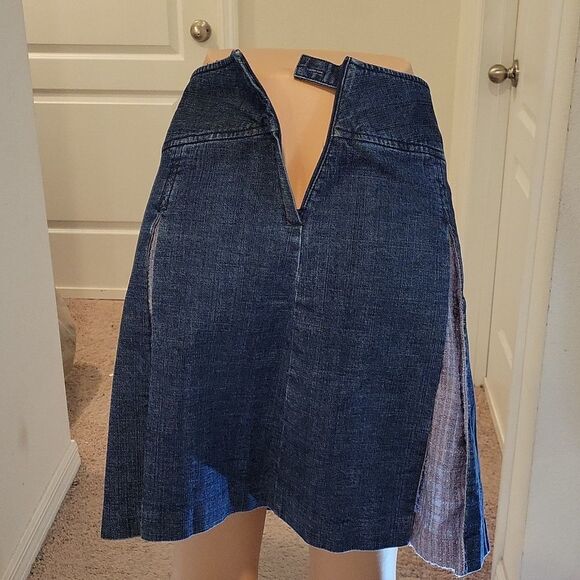 CASUAL CORNER ANNEX PETITE STRETCH DENIM SHORT SKIRT - Picture 11 of 14